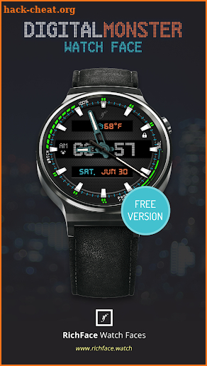 Digital Monster Watch Face screenshot