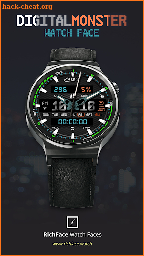 Digital Monster Watch Face screenshot