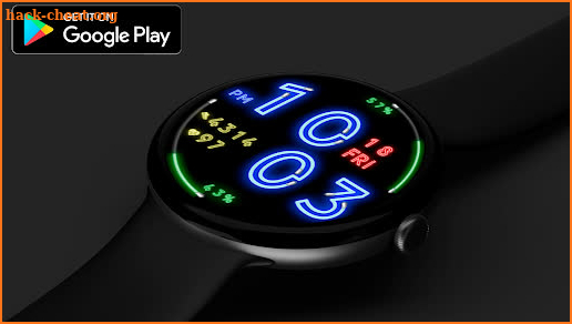 Digital NEON Watchface screenshot