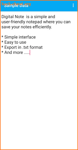 Digital Note - Simple notepad screenshot