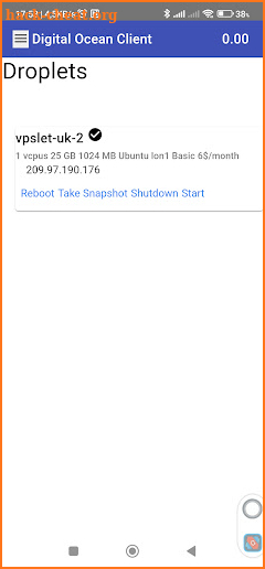 Digital Ocean Client screenshot