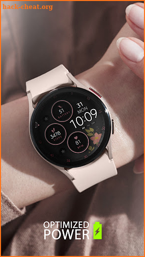 Digital Rose Gold 4 Watch Face screenshot