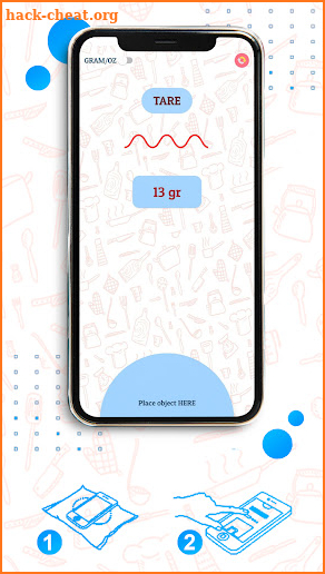 Digital scale weight grams screenshot