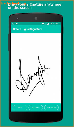 Digital Touch : Create colorful digital signature screenshot