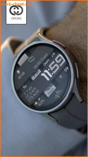 Digital Watch Face CRC042 screenshot