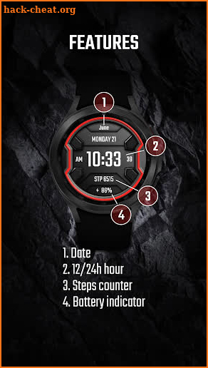 Digital watch face - DADAM25 screenshot