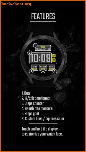 Digital watch face - DADAM50 screenshot