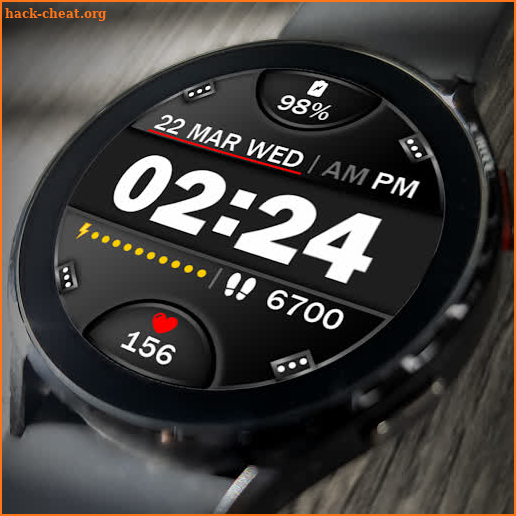 Digital Watch Face Key 015 screenshot