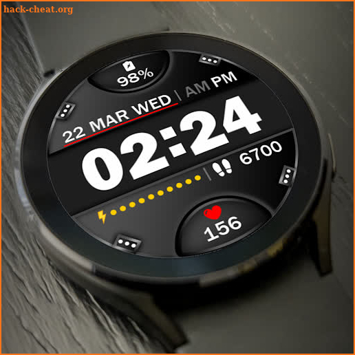 Digital Watch Face Key 015 screenshot