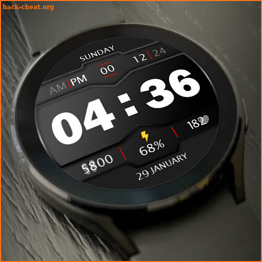 Digital Watch Face Key 017 screenshot