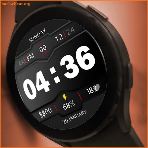 Digital Watch Face Key 017 screenshot