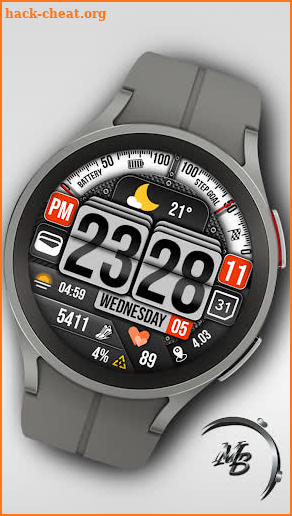 Digital Watch Face MB364 screenshot