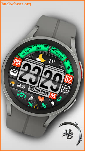 Digital Watch Face MB364 screenshot