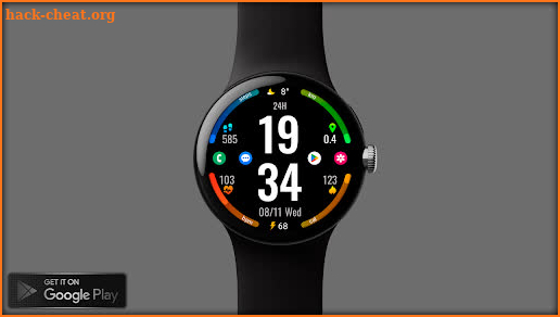 Digital watch face Xl23 screenshot