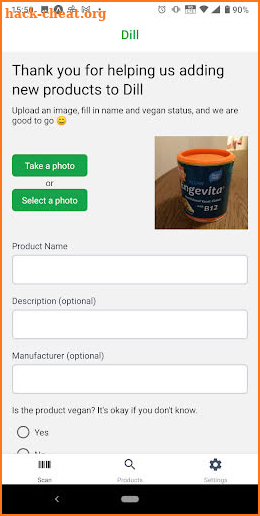 Dill - Find Vegan Products screenshot