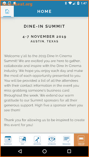 Dine-In Cinema Summit 2019 screenshot