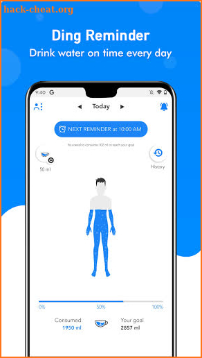 Ding Reminder: It's time to drink water ! screenshot