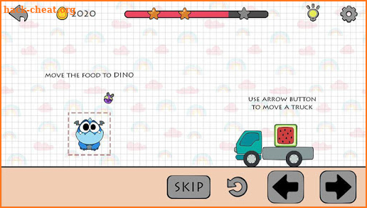 Dino Brain: Brain It On - Draw Physics Line screenshot