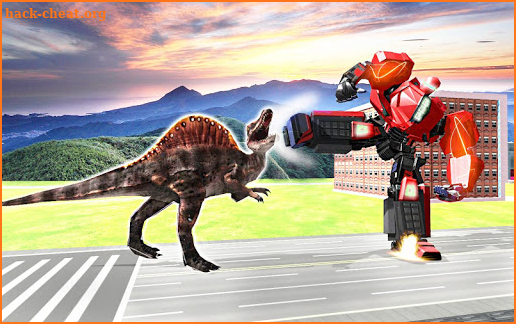 Dino Rampage Attack: City T-Rex VS Angry Gorilla screenshot