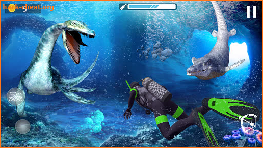 Dino shark hunter underwater game 2021 screenshot