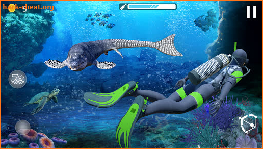 Dino shark hunter underwater game 2021 screenshot