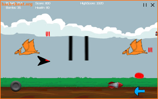 Dino Ship Scrolling Shooter screenshot