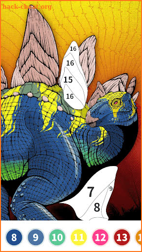 Dinosaur Color by Number Book screenshot