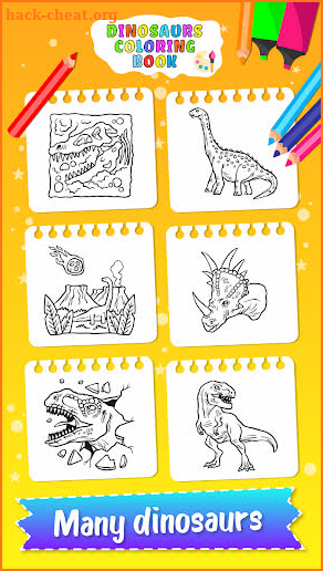 Dinosaurs coloring for kids screenshot