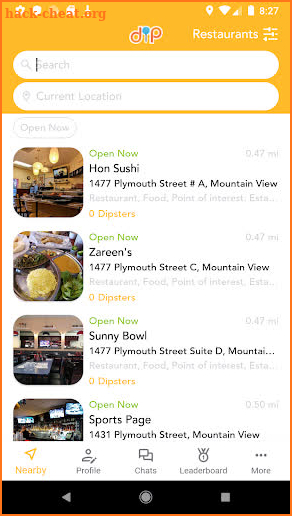 Dip Social - Location based chat rooms screenshot