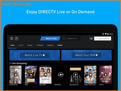 DIRECTV for Tablets screenshot