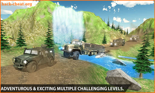 Dirt Road Army Truck 2 screenshot