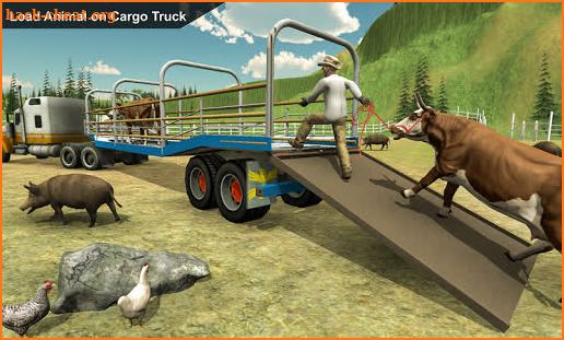 Dirt Road Farm Animal Transport Truck  2 screenshot