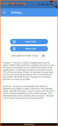 Disc Golf Performance Tracker screenshot