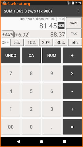 Discount & Sales Tax Calculator screenshot