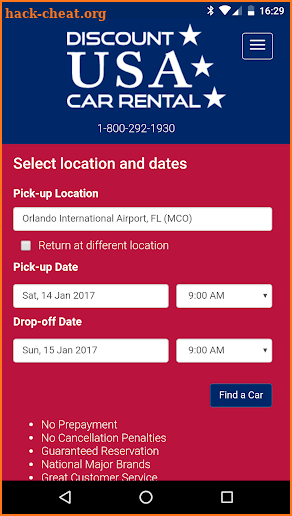 Discount USA Car Rental screenshot