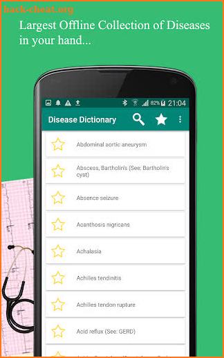 Disease Treatment Dictionary screenshot