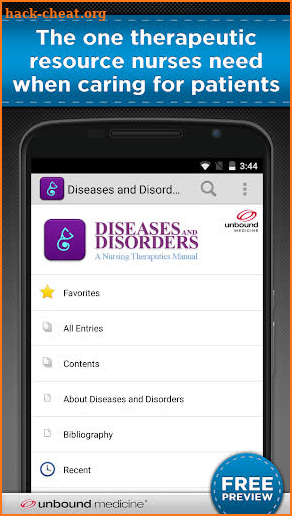 Diseases and Disorders screenshot