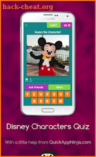 Disney Characters Quiz screenshot