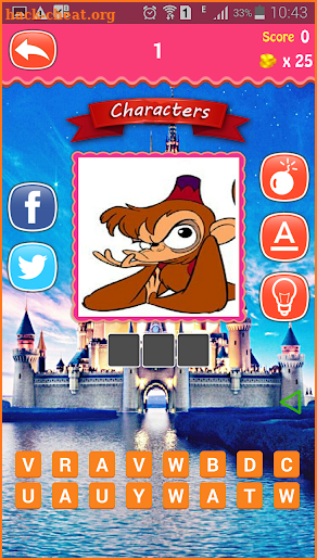 Disney Quiz screenshot