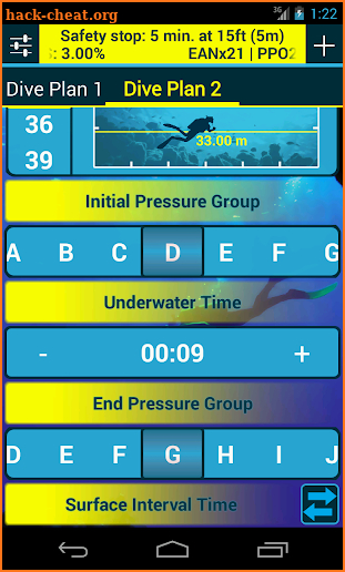 Dive Planner 2 screenshot