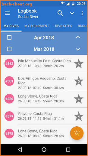 DiveMate (Scuba Dive Log) screenshot