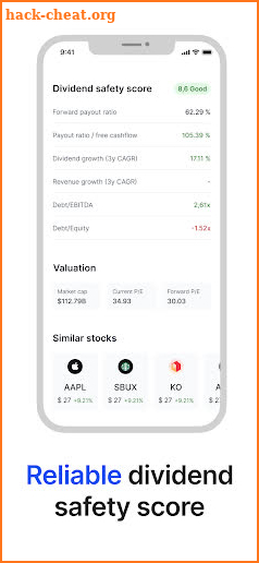 Dividend.watch: Tracker screenshot