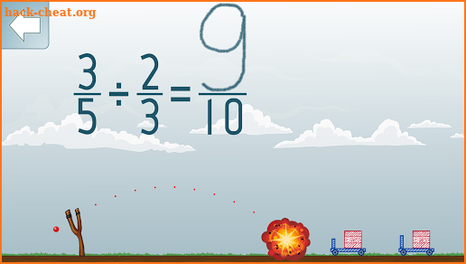 Dividing Fractions Math Game screenshot