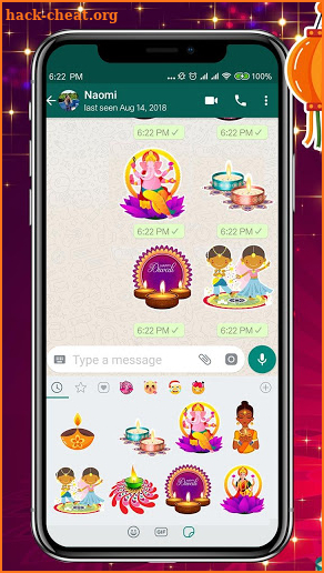 Diwali-Emoji Stickers screenshot