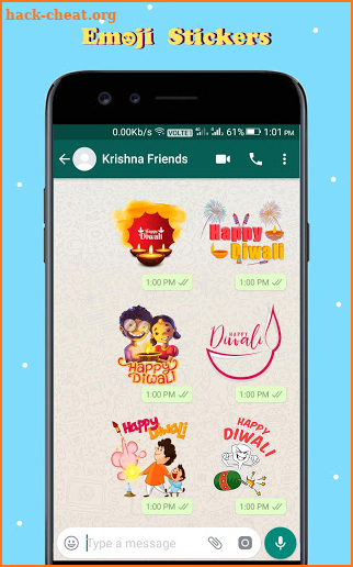 Diwali Stickers (WAStickerApps)  For Whatsapp screenshot