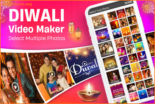 Diwali Video Maker with Song screenshot