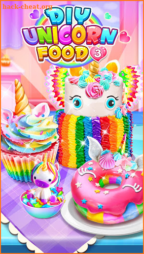 DIY Unicorn Food 3 -Unicorn Cupcake &Unicorn Donut screenshot