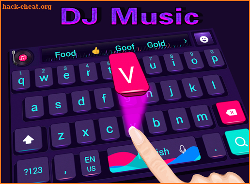 DJ music fashion rock theme keyboard screenshot