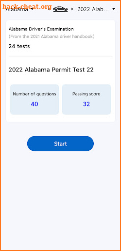 DMV Permit Practice Test screenshot