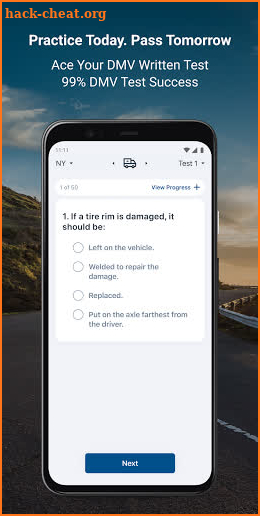 DMV Practice Test screenshot